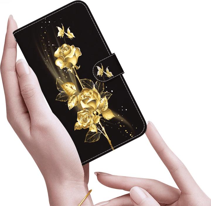 Actual product image Cover-Discount Galaxy S25 - Tasche Hülle mit Blüten Motiv (Samsung Galaxy S25)