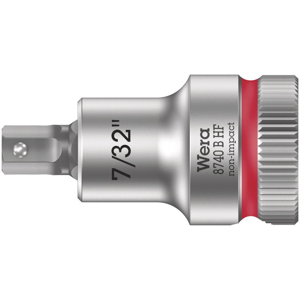 Wera, Steckschlüssel + Stecknuss, 8740 B HF Hex-Plus 7/32" x 35 mm