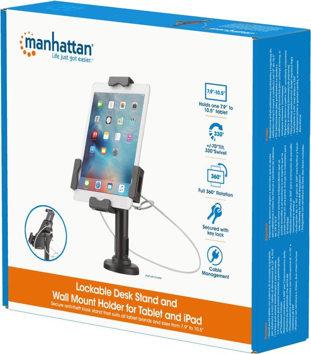 Image du produit Manhattan MH, support de tablette antivol multi-usage 2 en 1