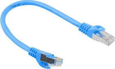Produktbild Lanberg Patchcord Kat.6 Ftp 0.25m Niebieski Fluke Passed (F/UTP, CAT6, 0.25 m)