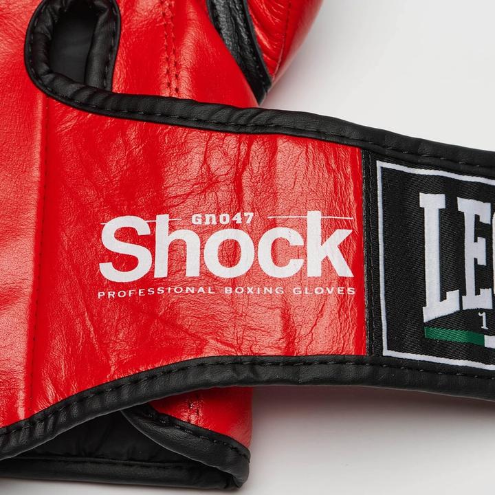 Actual product image Leone Boxing Glove Shock Red GN047 (14 OZ, One size)