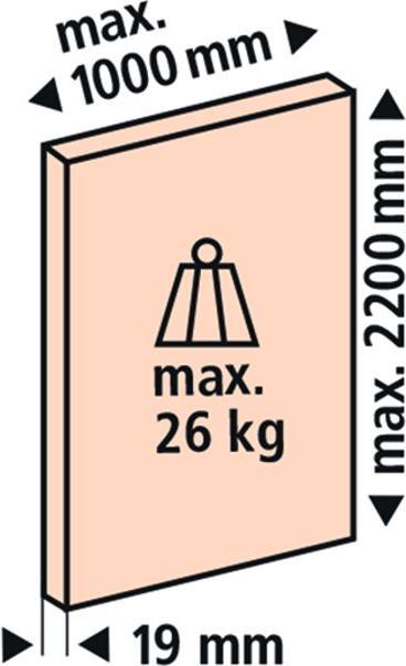 Image du produit HAWA Garn. HAWA-CLIPO 26 H MS, pour 3 portes