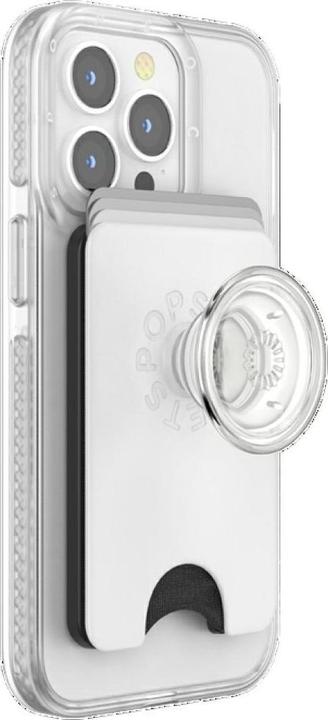Produktbild PopSockets MagSafe Wallet +, 3 Karten White Clear
