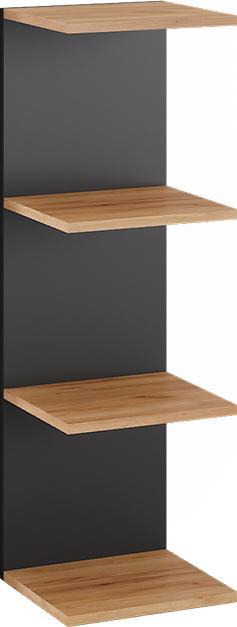 Immagine prodotto Vicco Mensola a muro Paolo, Antracite/oro power oak, 30 x 95 cm