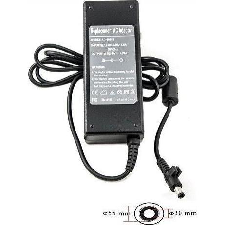Extra Digital Power Source SAMSUNG 90W:19V,4.74A (90 W), Notebook Netzteil, Schwarz