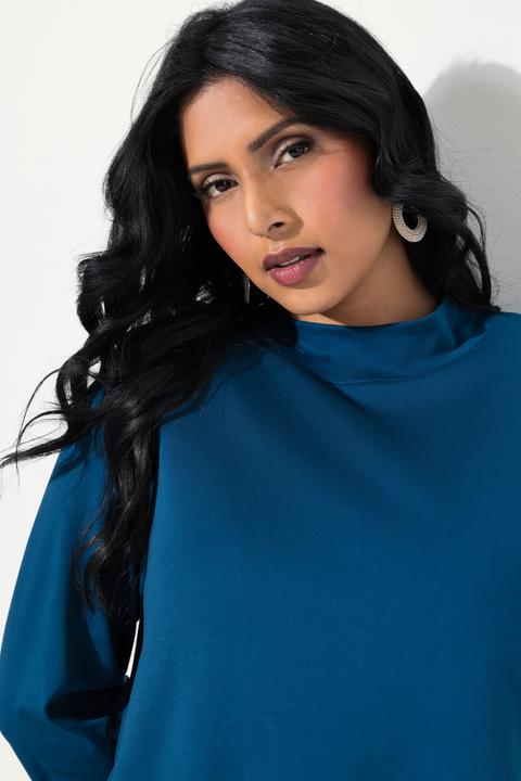 Produktbild Ulla Popken Shirt, A-Linie, Stehkragen, 3/4-Arm, Pima Cotton (46, 48)