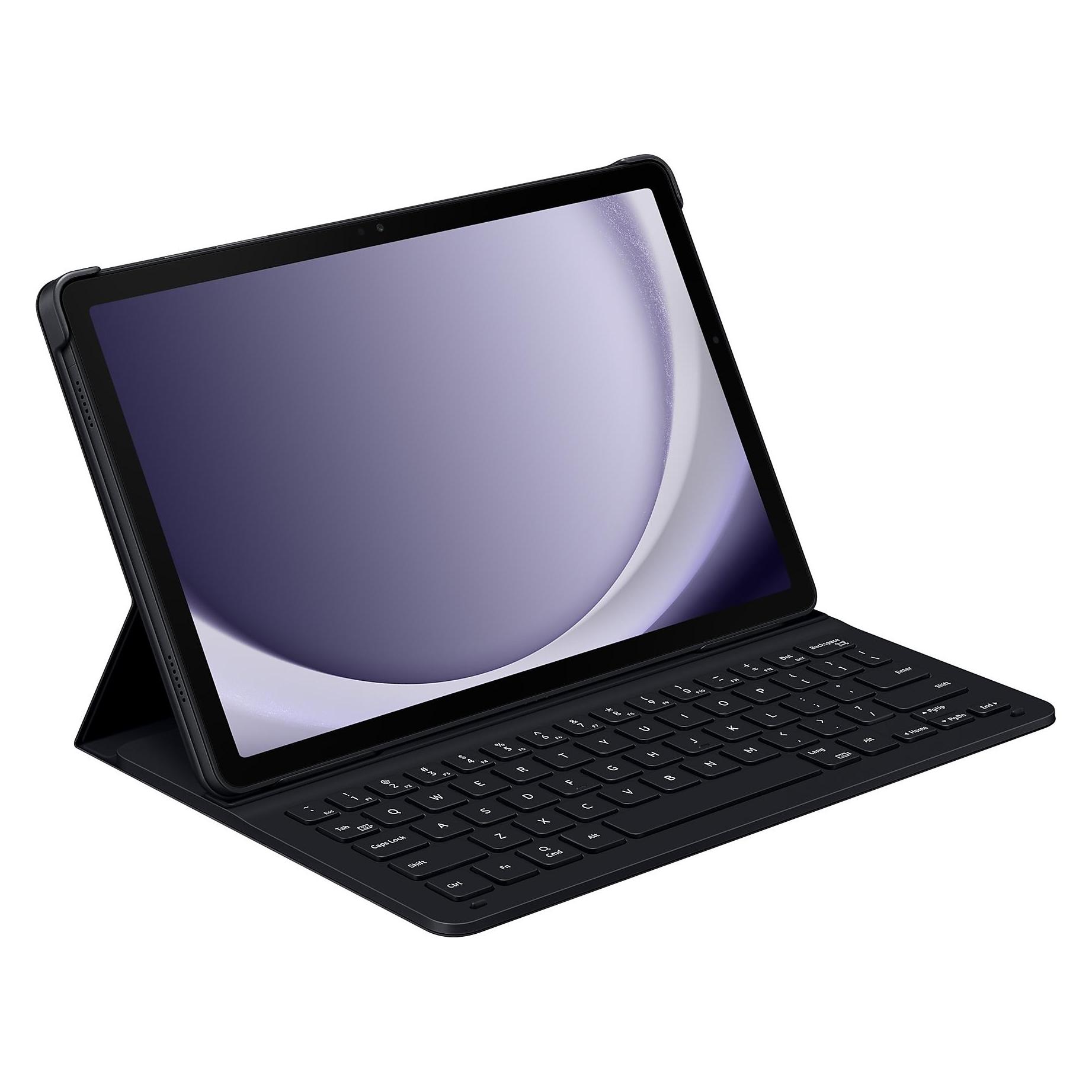 Samsung Book Cover Keyboard Slim (DE, Samsung Galaxy Tab A9+), Tablet Tastatur, Schwarz