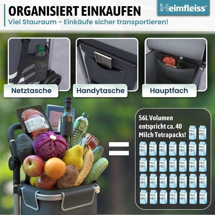 Produktbild Heimfleiss Einkaufstrolley mit Kühlfach