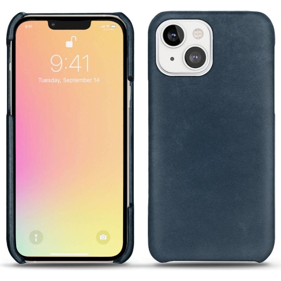Noreve Lederschutzhülle (Apple iPhone 13 mini), Smartphone Hülle, Blau