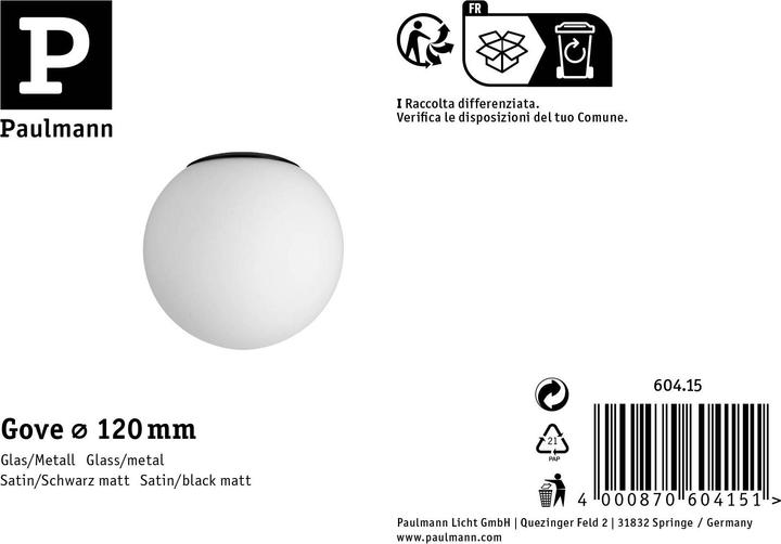 Produktbild Paulmann Gove Ersatzglas