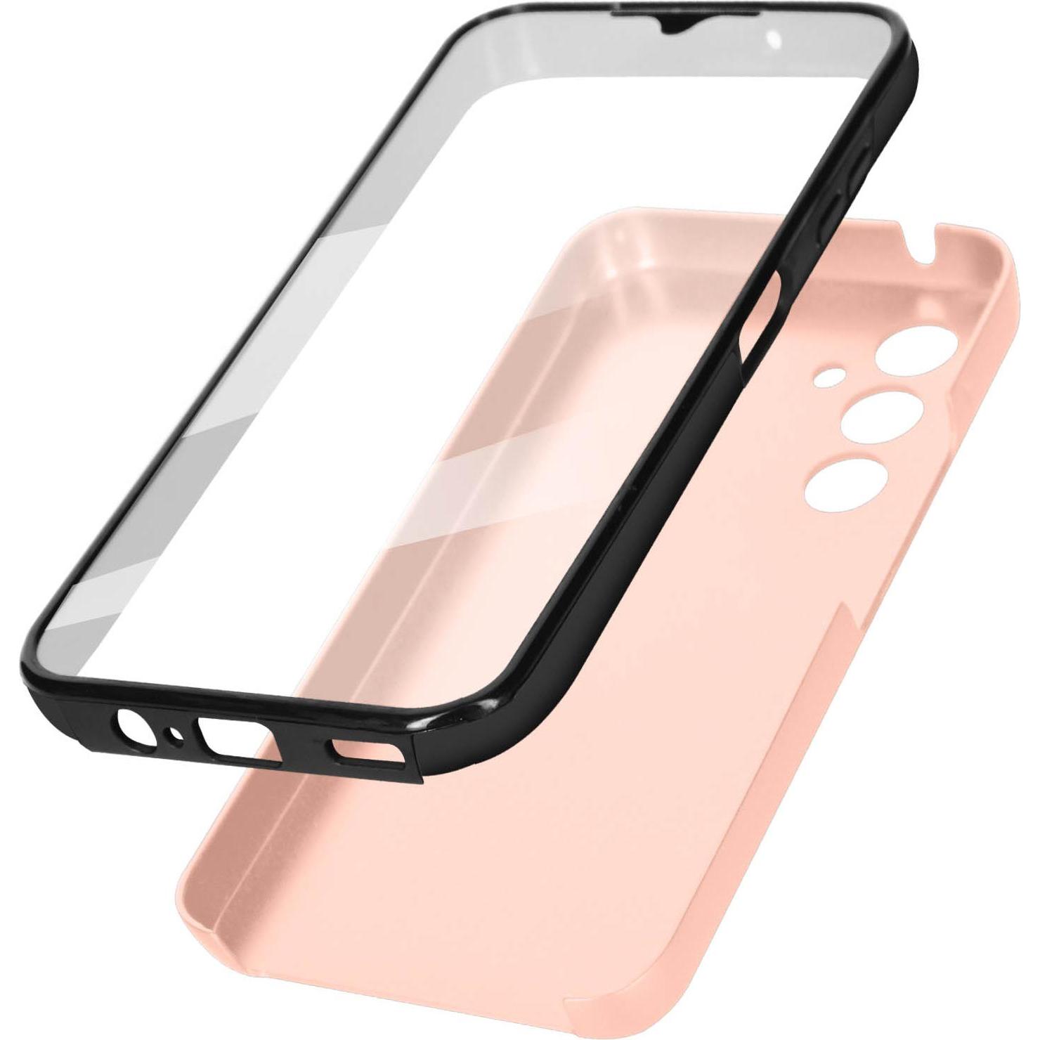 Avizar Vorder- Rückseite Schutzhülle, Full Cover Series (Samsung Galaxy A14), Smartphone Hülle, Rosa