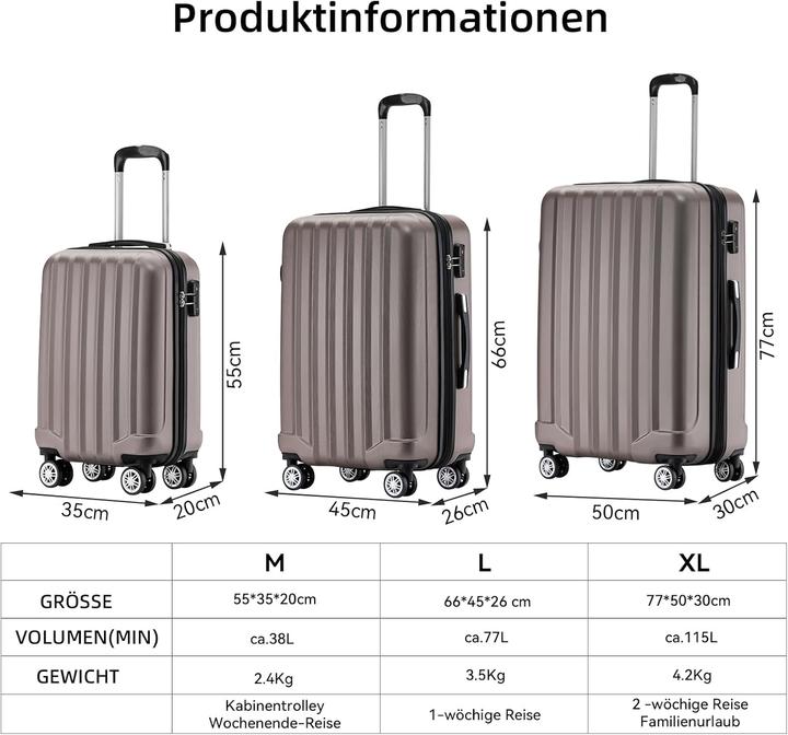 Actual product image Beibye Hartschalenkoffer (77 l)