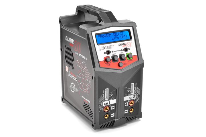 Image du produit RC Plus Cube 80 Duo Charger AC-DC 2x 80W 2x 6S Lixx 15 Nixx 20V PB