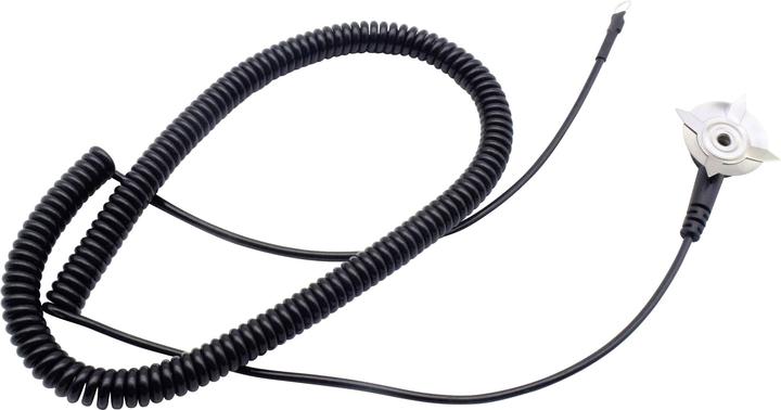 Produktbild Quadrios ESD-Erdungskabel 3.00 m Klemme, Druckknopf 10 mm, Ringkabelschuhanschluss