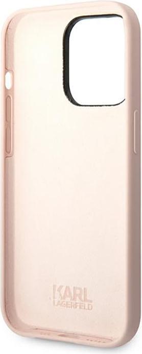 Produktbild Karl Lagerfeld Silicone Cover Choupette Body Logo Pink, f??r Apple iPhone 14 Pro, KLHCP14LSLCTBK (Apple iPhone 14 Pro)
