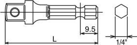 Actual product image Koken Coupler 3/8" - 1/4" (3/8")