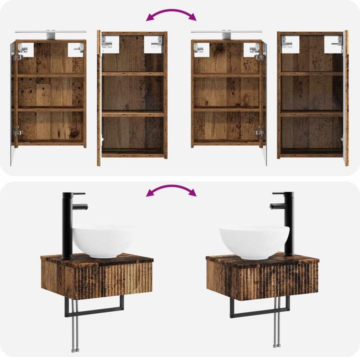 Produktbild vidaXL Badezimmermöbel-Set