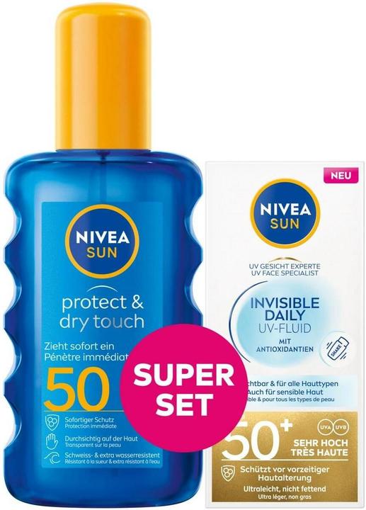Produktbild NIVEA Protect & Dry Touch (Sonnenspray, SPF 50+, 240 ml)