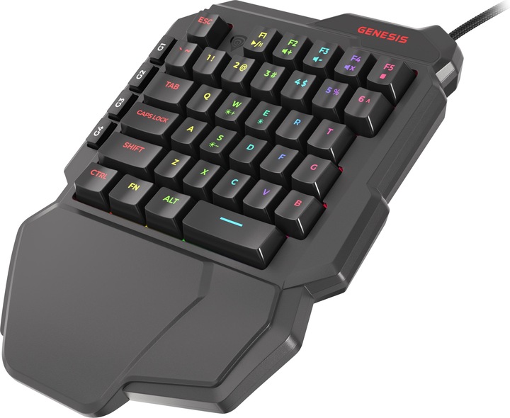 Produktbild Genesis Thor 100 RGB Tastatur USB QWERTY Englisch (US, Kabelgebunden)