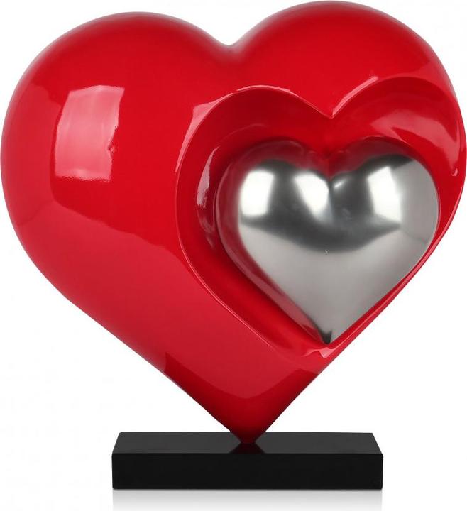 Produktbild Design-Skulptur Herzen - Rot
