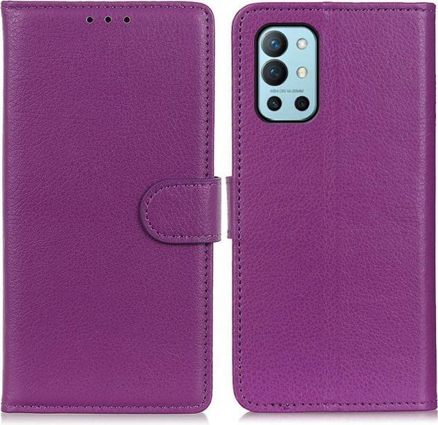 Actual product image MU Classic Litchi Leather Bookcover Series (OnePlus 9R)