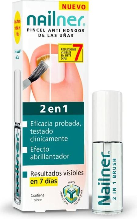 Image du produit Nailner Brosse à ongles 2 en 1 anti-fongique - 5 Ml (Ustensiles à ongles)