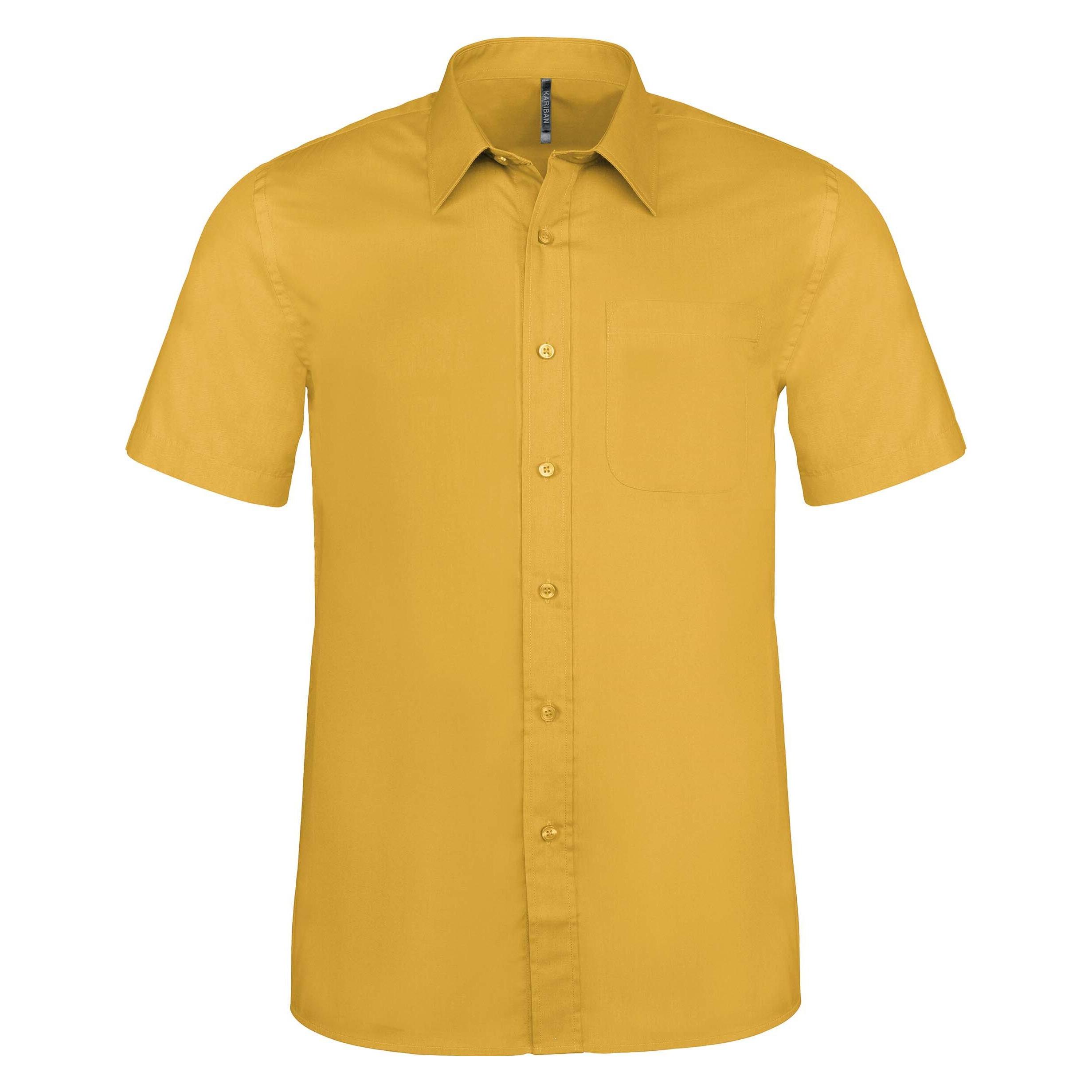 Kariban, Herren, Hemden, Aces, Gelb, (6XL)