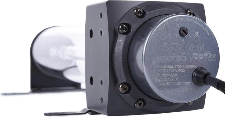 Produktbild Alphacool Eisbecher D5 250mm Acetal inkl. 1x Eispumpe VPP755