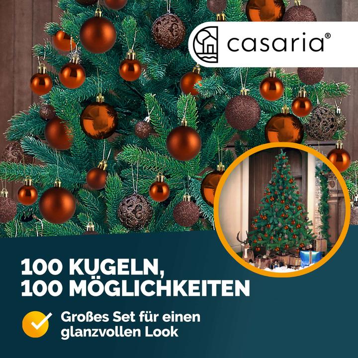 Image du produit Deuba Boules de sapin de Noël (100 -pièce)