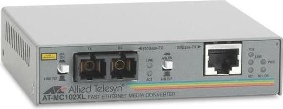Immagine prodotto Allied Telesis Allied Telesyn AT-MC102XL, da 100TX a 100FX (SC) (Media converter)