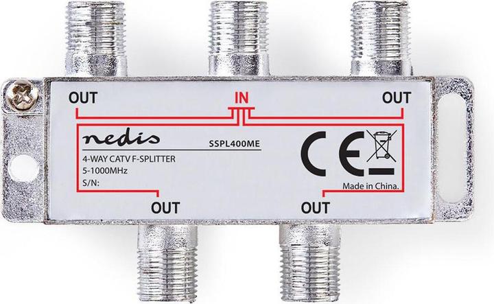 Nedis CATV-splitter type F G Anancia max. 8,0 dB (Verdeler)