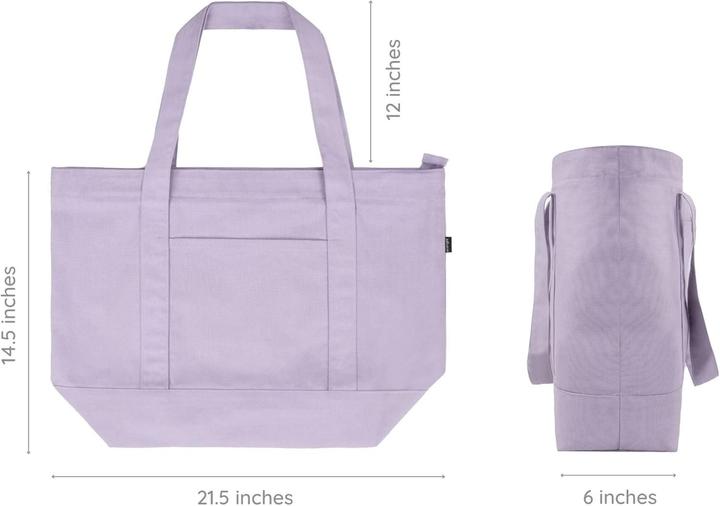 Immagine prodotto Eco Right Shopper capiente con chiusura lampo e tasca interna, pratica e resistente