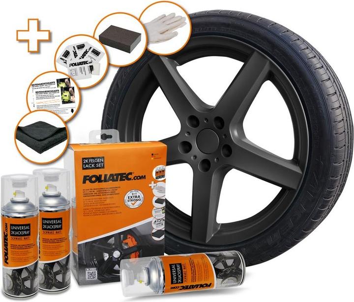 Actual product image Foliatec 2K rim lacquer set