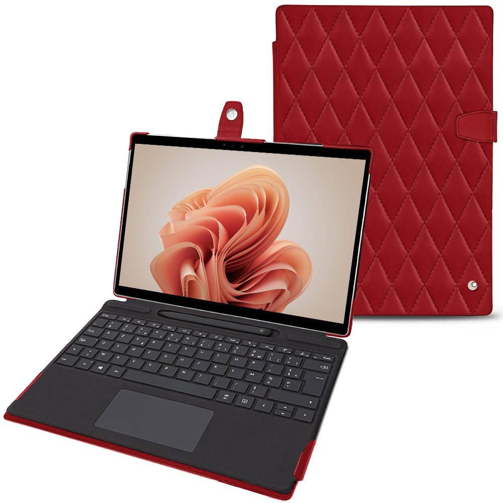 Noreve Lederschutzhülle Microsoft Surface Pro 9 (Surface Pro), Tablet Hülle, Rot