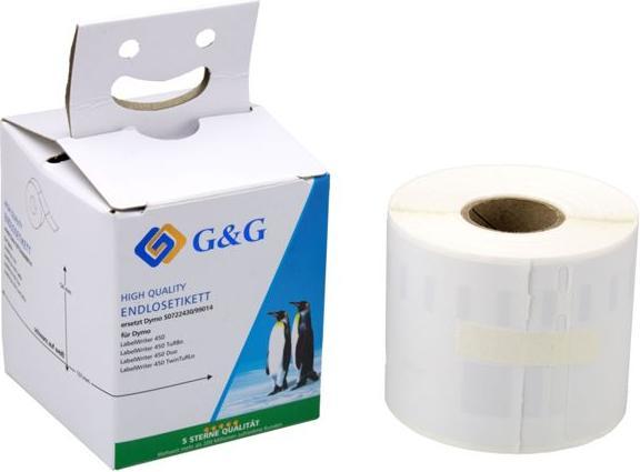 Image du produit G&G Etiketten 54mm x 101mm sw-ws Komp. m. Dymo S0722430/ 99014