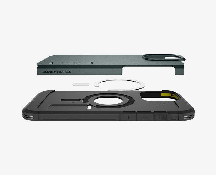 Produktbild Spigen Tough Armor MAG iPhone 16 Pro MagSafe abyss green/zielony ACS08148 (Apple iPhone 16 Pro)