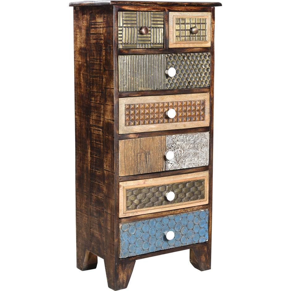 Garden Pleasure, Kommode + Sideboard, Unsere Kommode KALAY mit ihrer ausdrucksstarken Optik (Unikat-Look) aus mehreren M...