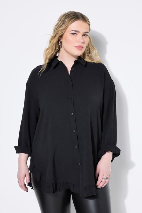 Produktbild Studio Untold Hemdbluse, oversized, Krepp, Rüsche am Saum (46, 48)