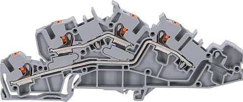 Actual product image Wago Installation floor- 2205-7642 terminal,with pusher,4 mm²,grey