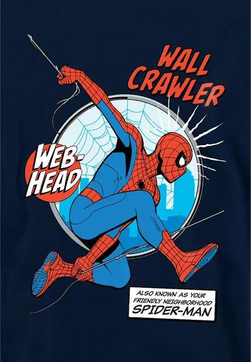 Produktbild Spiderman Friendly Neighborhood Wall Crawler Kapuzenpullover Zum Überziehen (128)