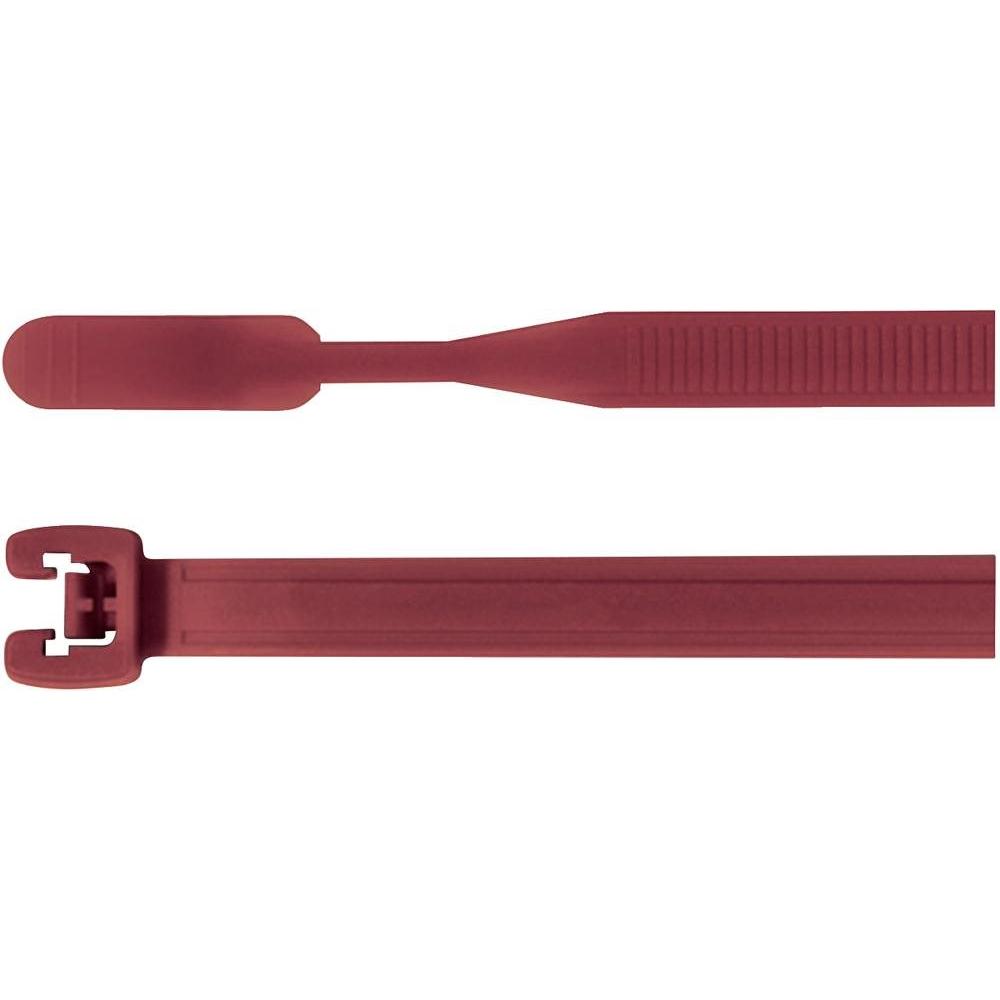 HellermannTyton, Kabelbinder, Q-Tie cable tie 210 x 4.7mm - Q50R Red (210 mm, 100 Stk.)