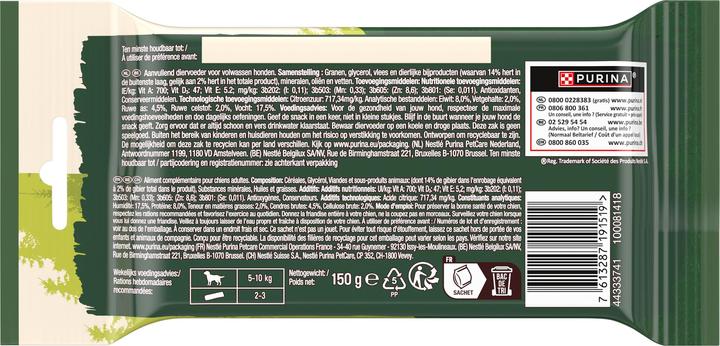 Valori nutrizionali e ingredienti Adventuros Masticare Wild Chew Small, 150 g (Adulto, 1 pz., 150 g)