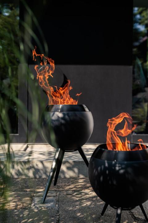 Produktbild Höfats MOON 45 all black Feuerkorb mit niedrigem Fuss (45 cm)