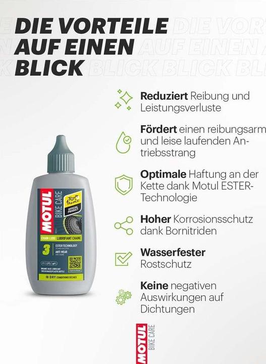 Actual product image Motul Chain Lube Dry (100 ml, Chain oil)