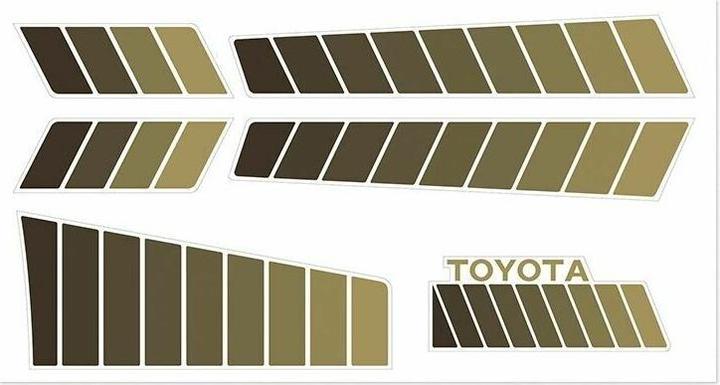 Actual product image Rc4Wd Aufkleber für Toyota 84–85 - Braun, Aufklebertyp: Decal