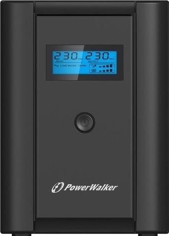 Immagine prodotto Powerwalker Power Walker UPS Line-Interactive 2200VA 2x 230V EU, 2x IEC C13, RJ11/RJ45, USB, LCD (VI 2200 LCD) (2200 VA, 1200 W, Interattivo linea UPS)