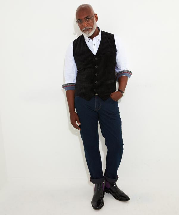 Immagine prodotto Joe Browns Velvet Pinstripe Suit Waistcoat (Banda radio 38 (2600 MHz))