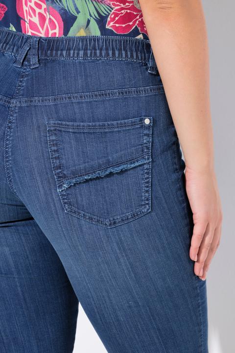 Produktbild Ulla Popken Jeans-Capri Sienna, schmales Bein, Elastikbund (50)