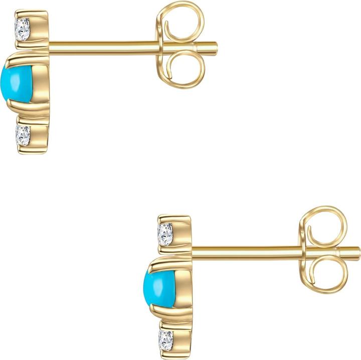 Produktbild Glanzstücke München Damen Raute Sterling Silber Zirkonia gelbgold - 31558 (Sterling Silber)