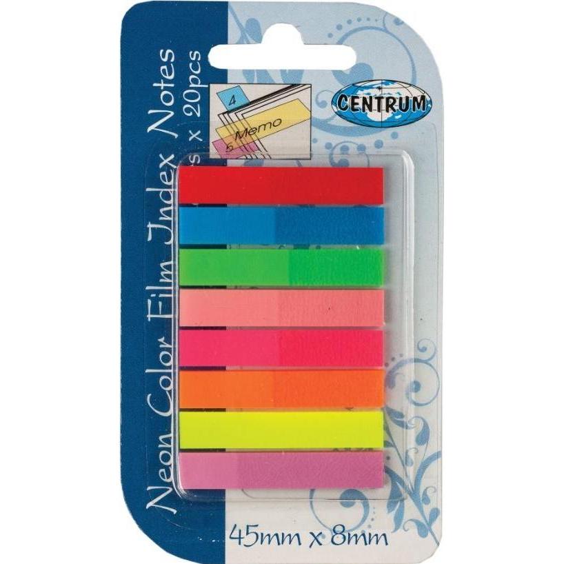 Centrum, Post-it, StickNotes 8 farver 45*8mm ass